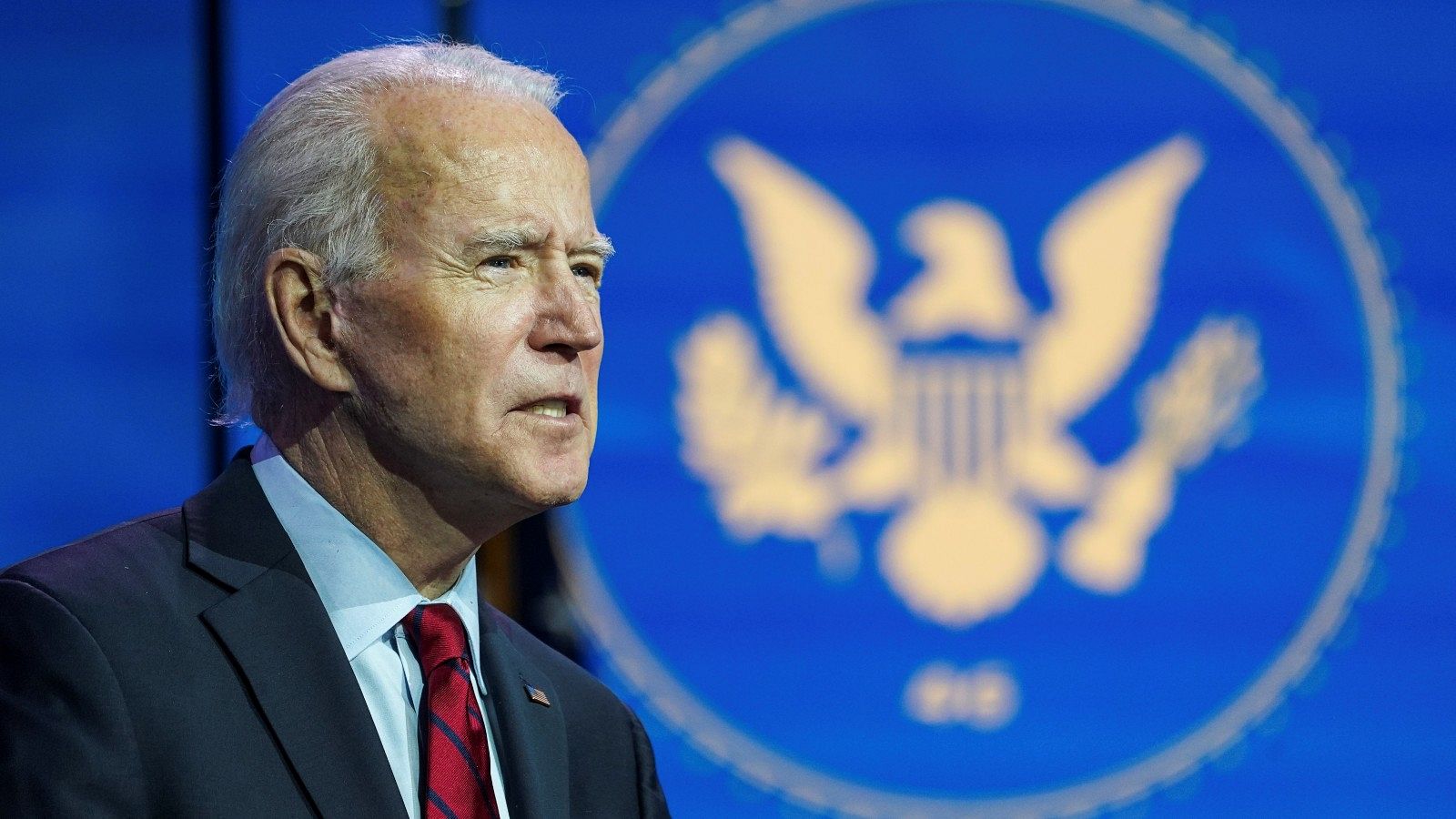 El presidente electo Joe Biden anuncia su equipo de respuesta a la pandemia en una rueda de prensa desde su sede en Wilmington, Delaware, EE.UU.