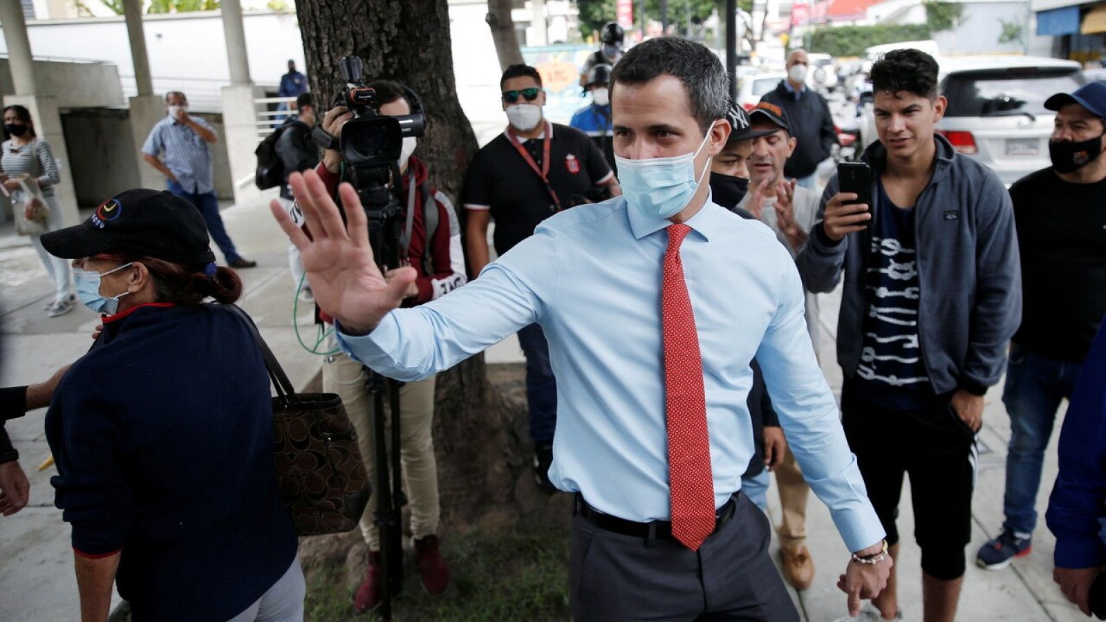 El líder opositor Juan Guaidó