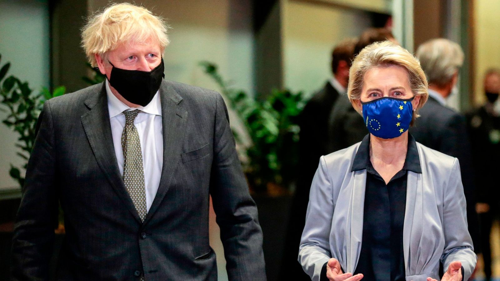 Boris Johnson y Ursula von der Leyen, este miércoles en Bruselas