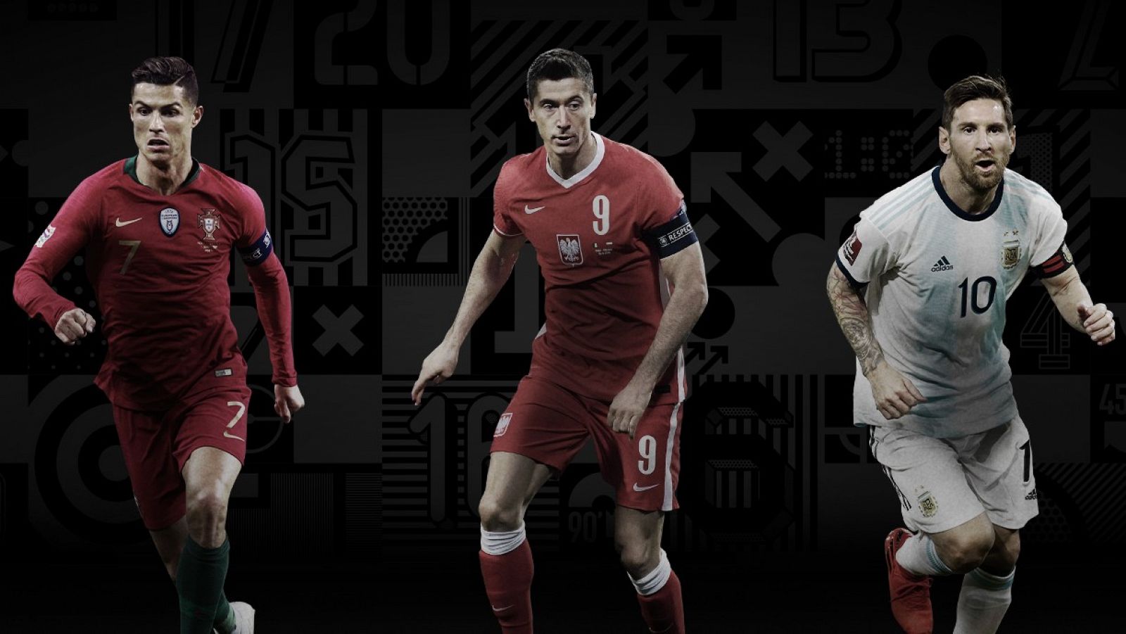 Cristiano, Lewandowski y Messi, candidatos al The Best