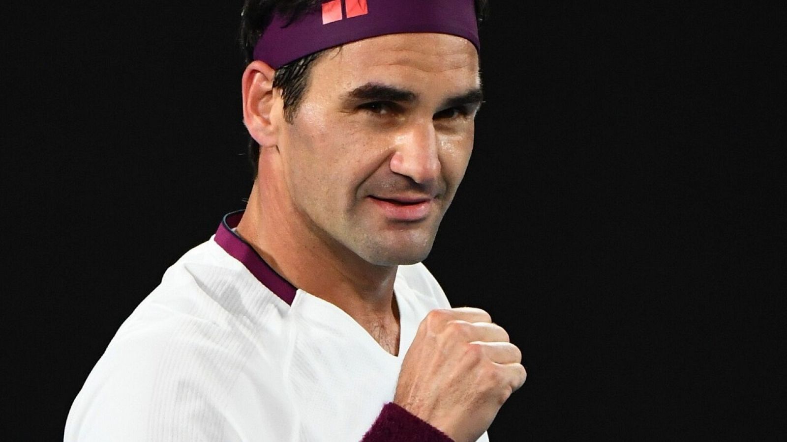 El tenista Roger Federer durante un partido de tenis