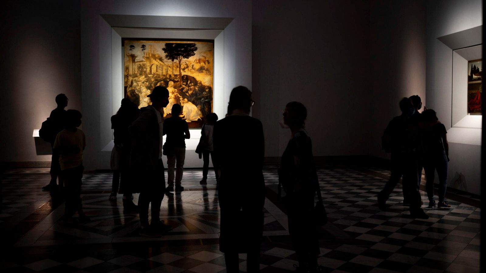 La Galería Uffizi de Florencia durante su reapertura el pasado mes de julio.