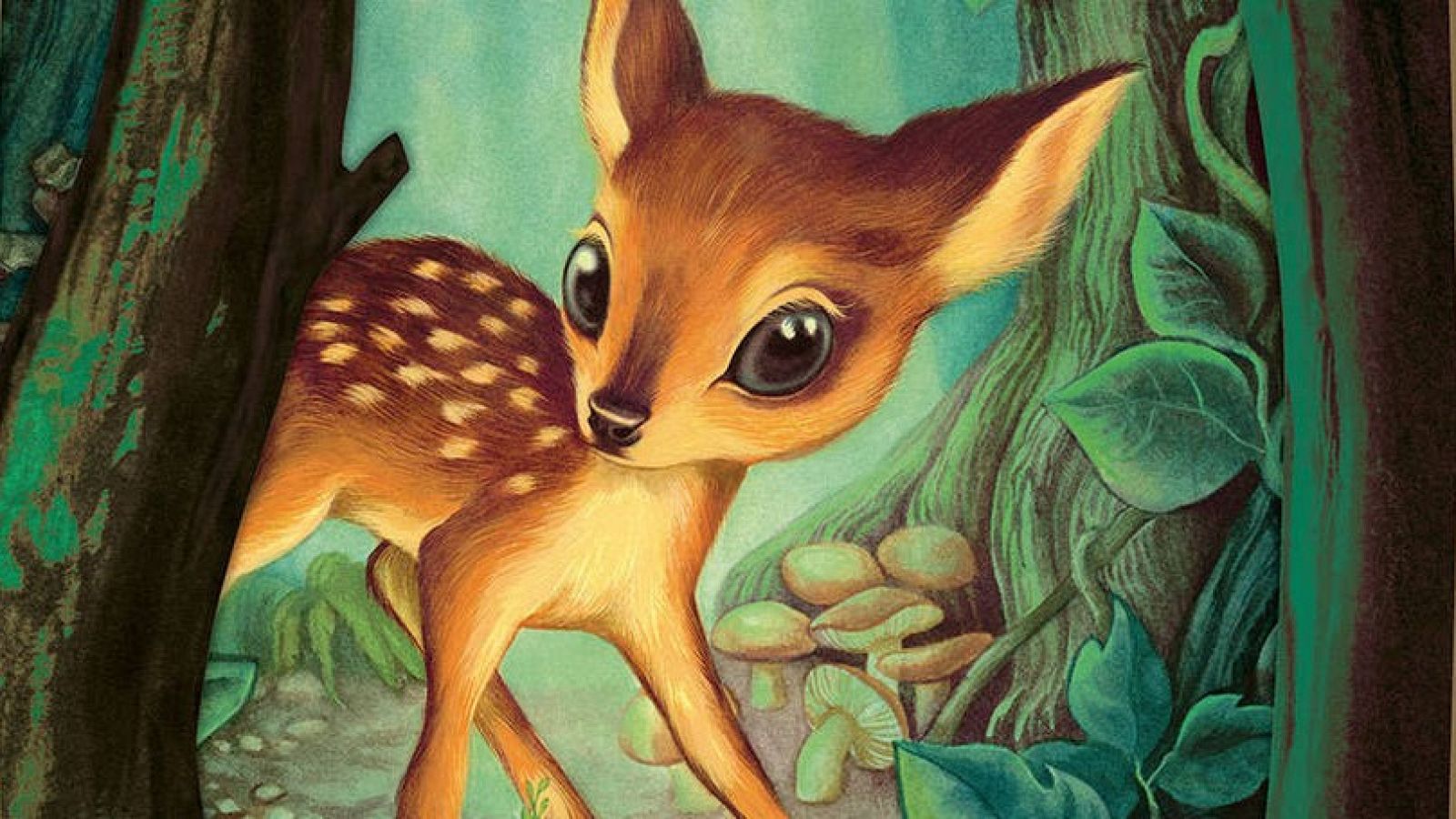 Detalle de la portada de 'Bambi', de Benjamin Lacombe