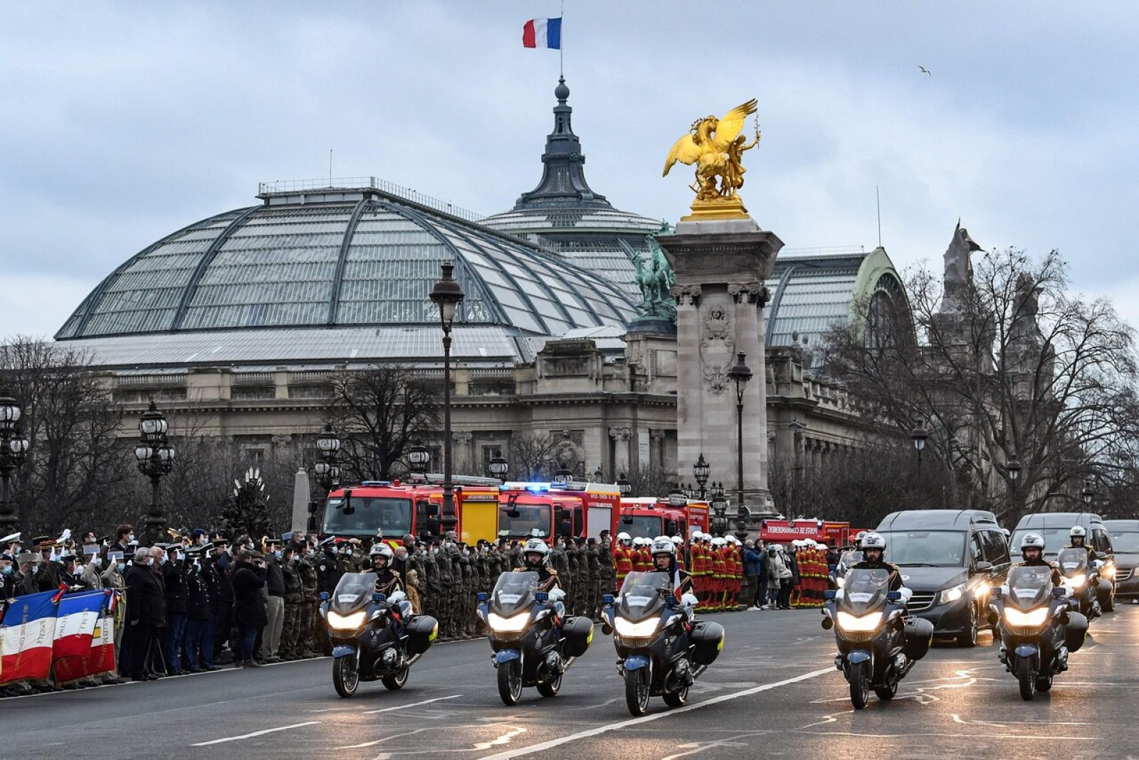 Funeral en París por la muerte de dos soldados franceses en Mali
