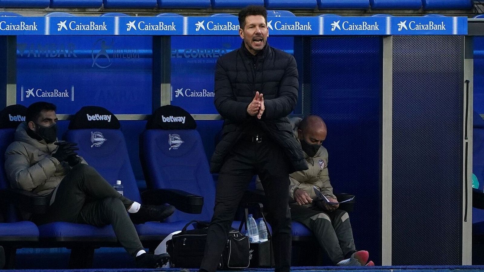 El entrenador del Atlético de Madrid, Diego Simeone.