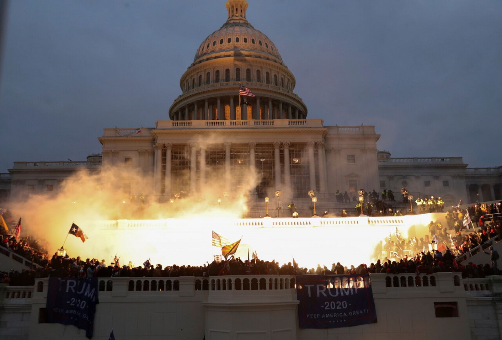 El Capitolio de Estados Unidos, asaltado por partidarios de Trump