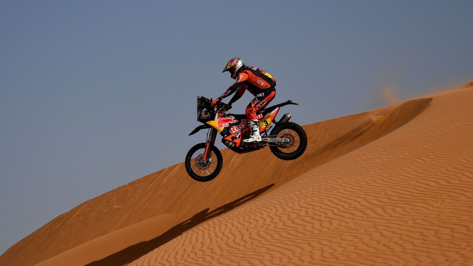 El piloto australiano Toby Price durante la sexta etapa del Dakar 2021.