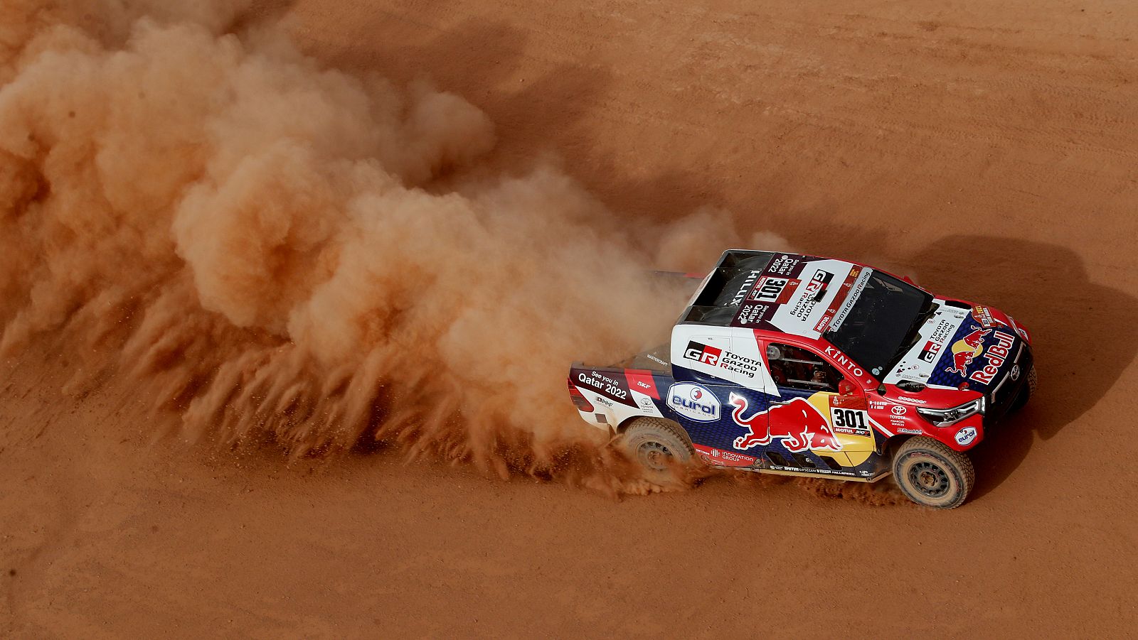 Nasser Al-Attiyah, con su Toyota.