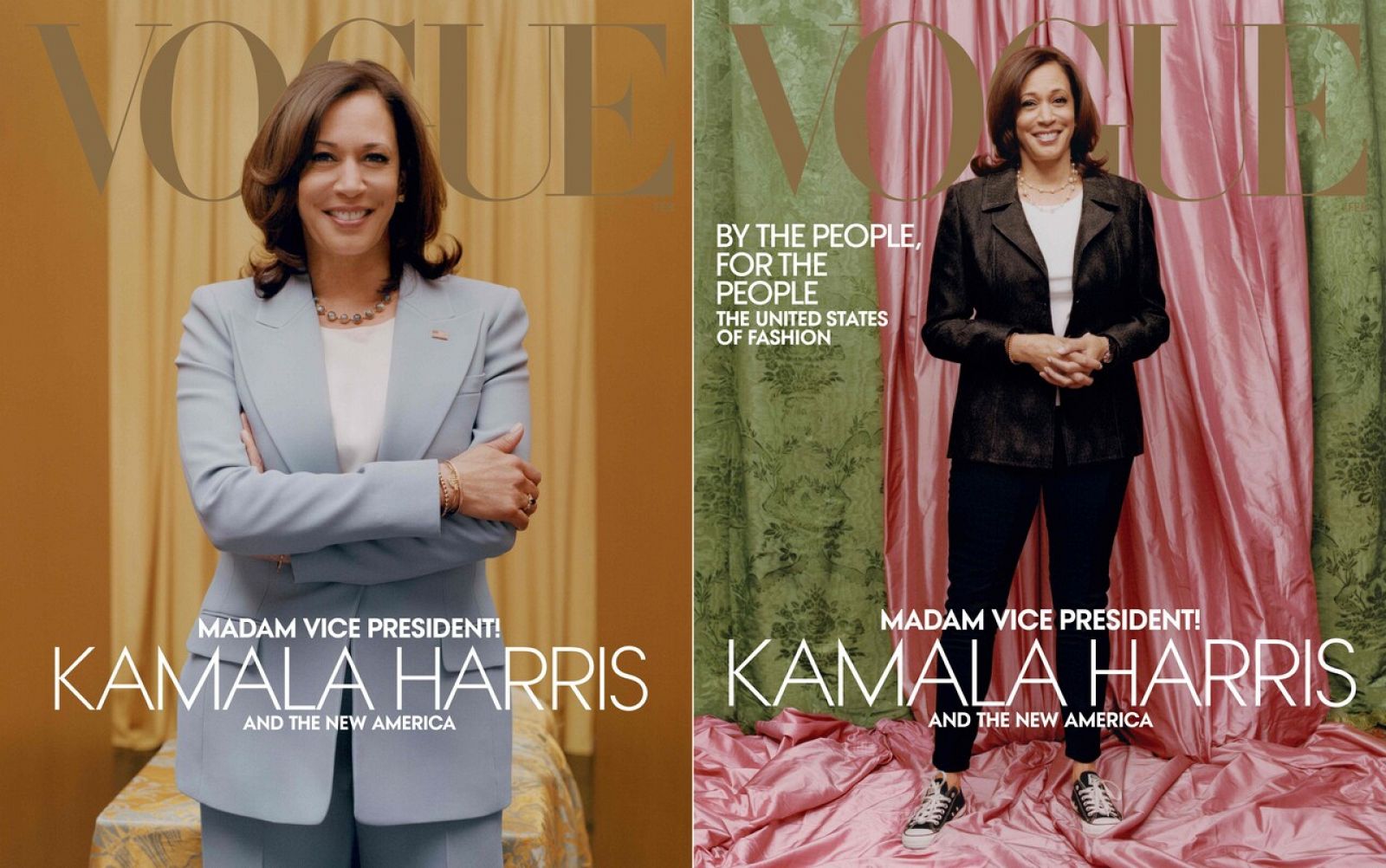 Las imágenes de la discordia. ¿Vogue ha blanqueado a Kamala Harris?