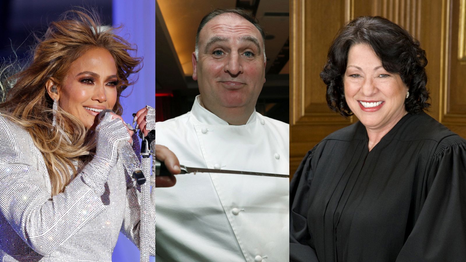 J Lo, José Andrés y Sonia Sotomayor, entre los hispanos más influyentes.
