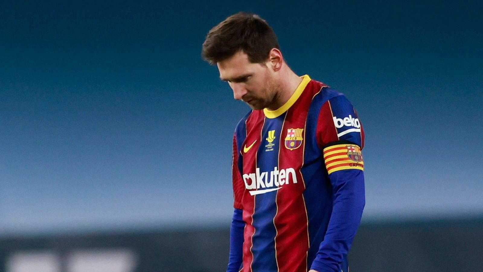 Messi, expulsado en la Supercopa