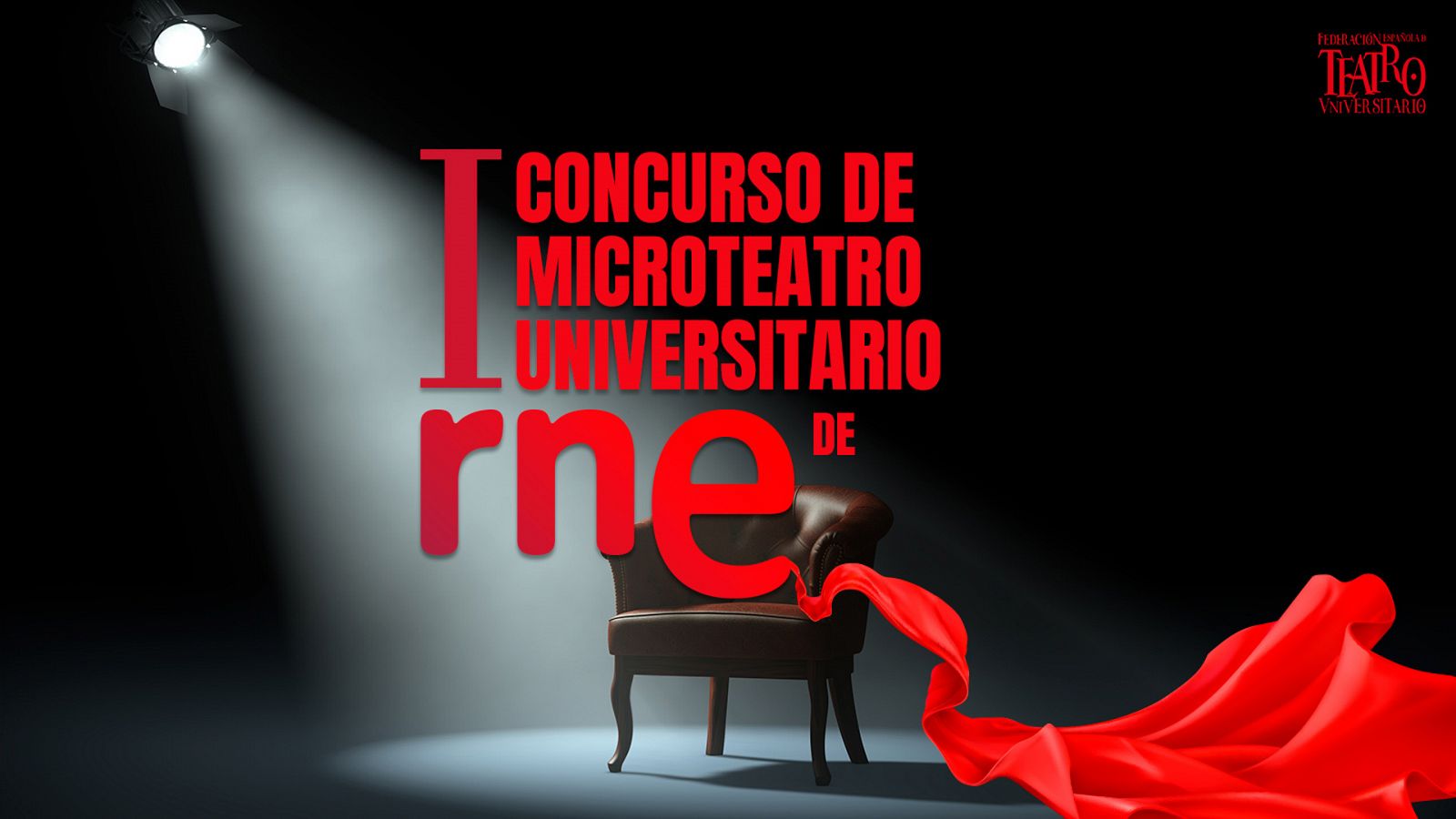 Cartel del I Concurso de Microteatro Universitario de RNE.