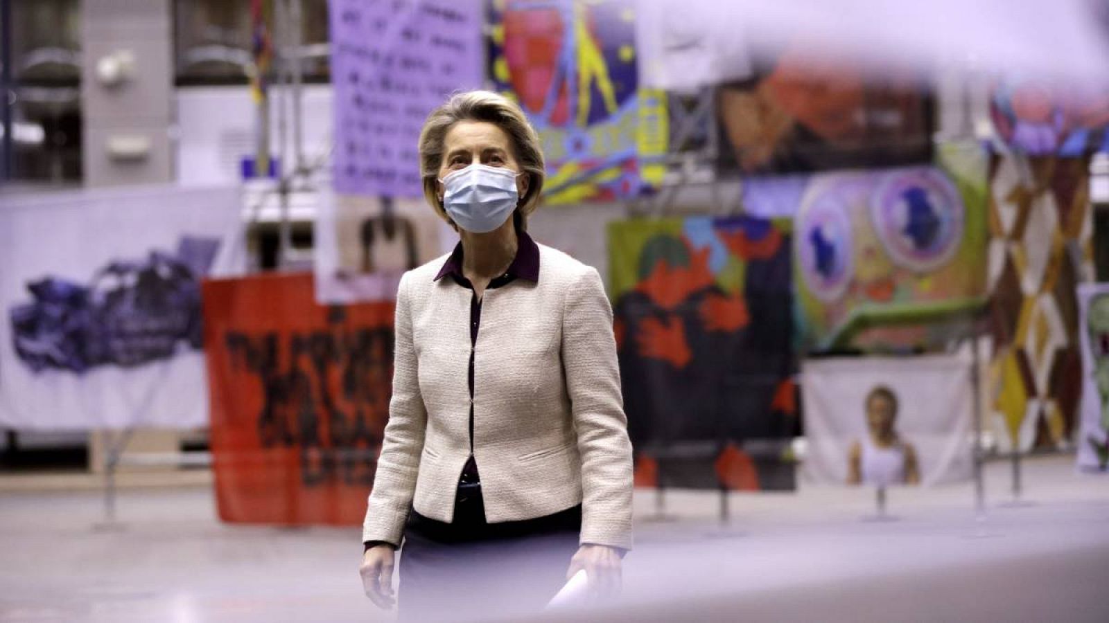 La presidenta de la Comisión Europea, Ursula von der Leyen, el pasado 21 de enero en Bruselas.