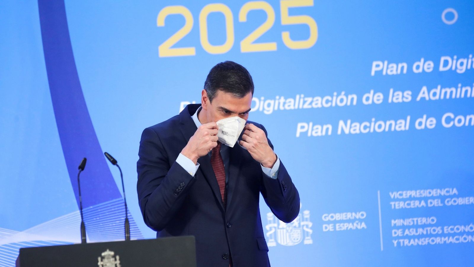 El presidente del Gobierno, Pedro Sánchez, presenta tres planes de digitalización