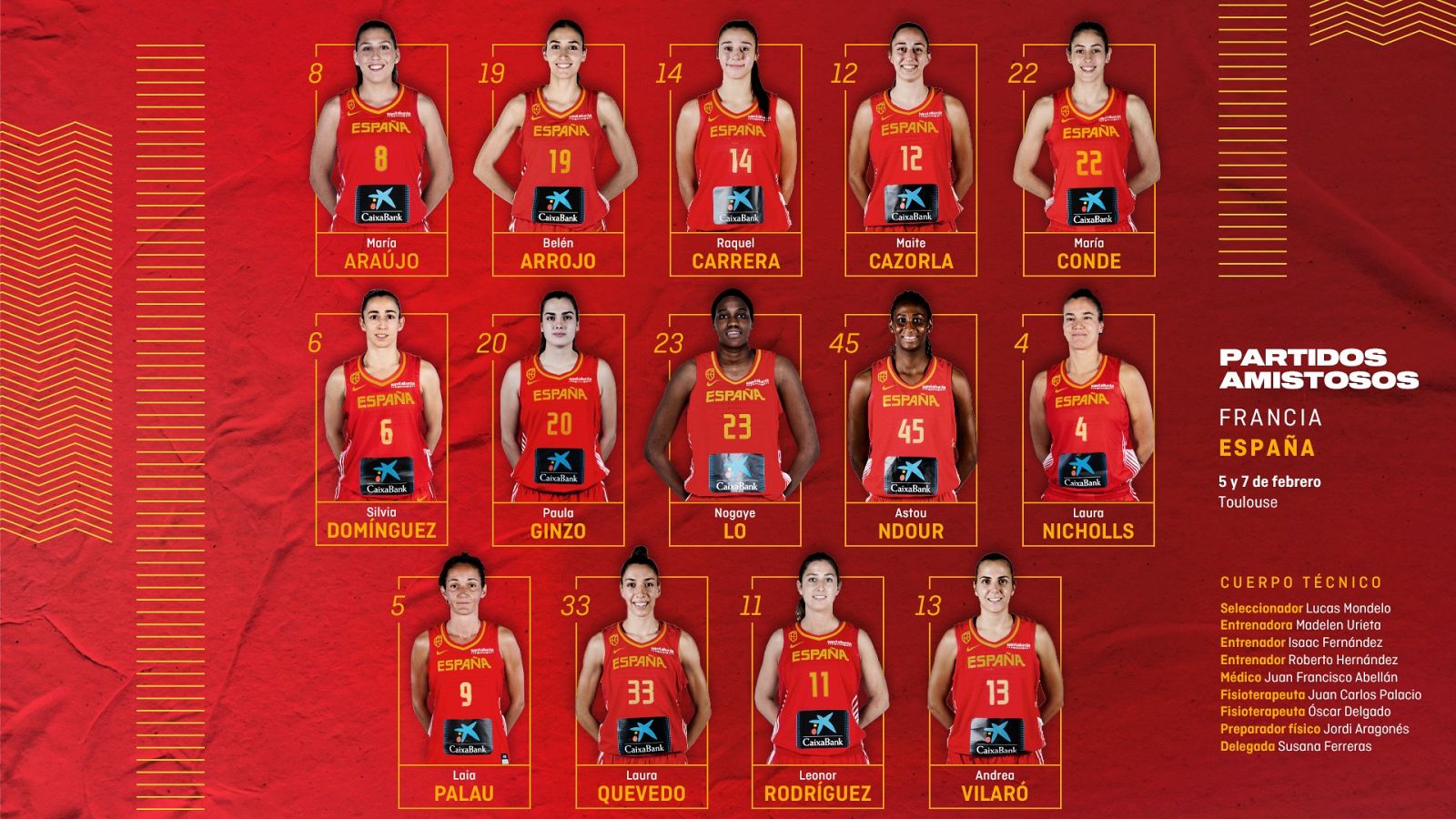Convocatoria de la selección española femenina de baloncesto