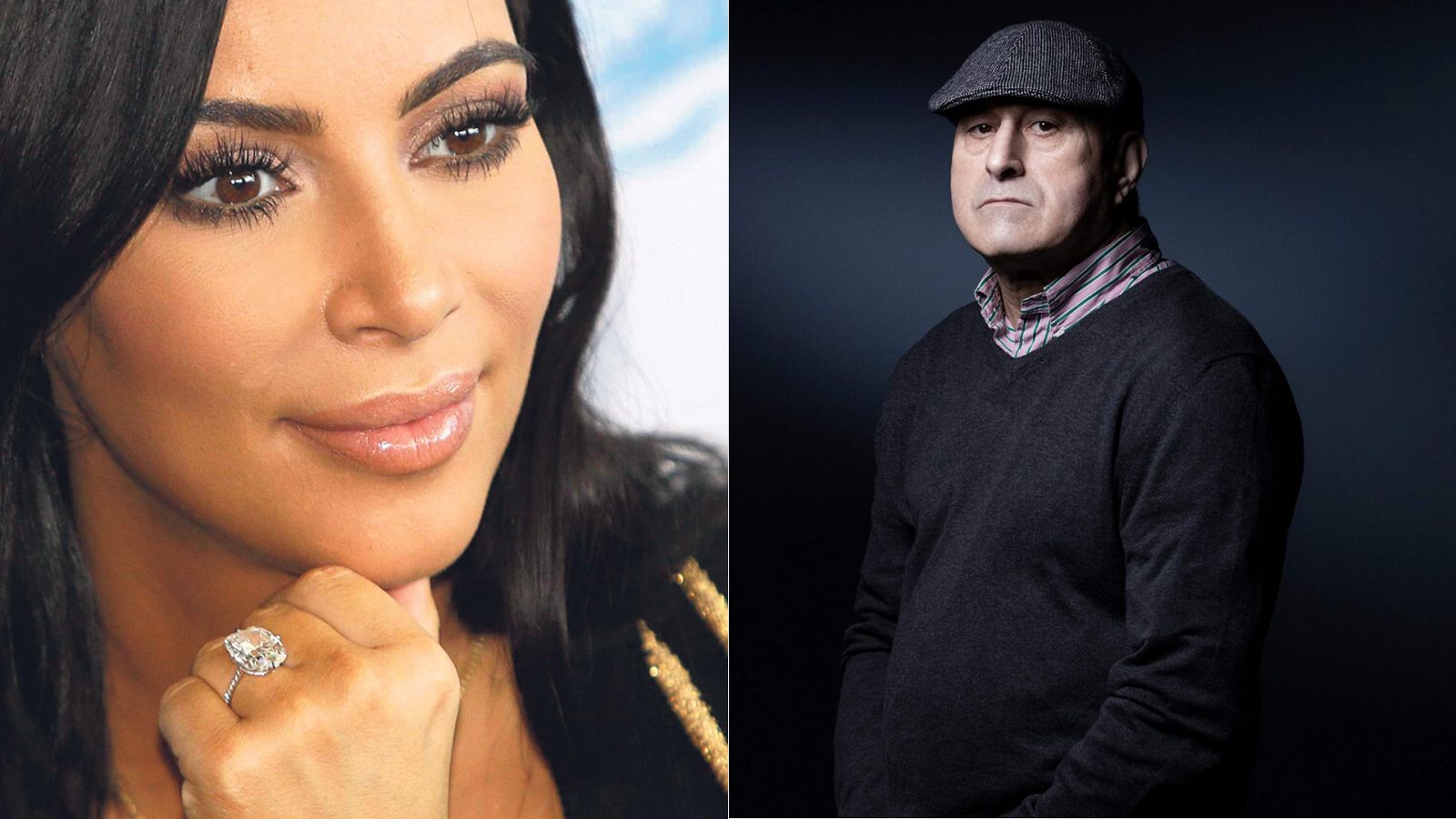 La víctima, Kim Kardashian, y el atracador, Yunice Abbas.