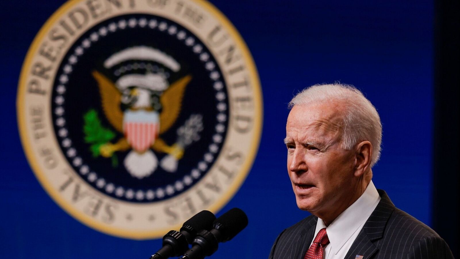 El presidente Joe Biden, en una comparecencia este miércoles