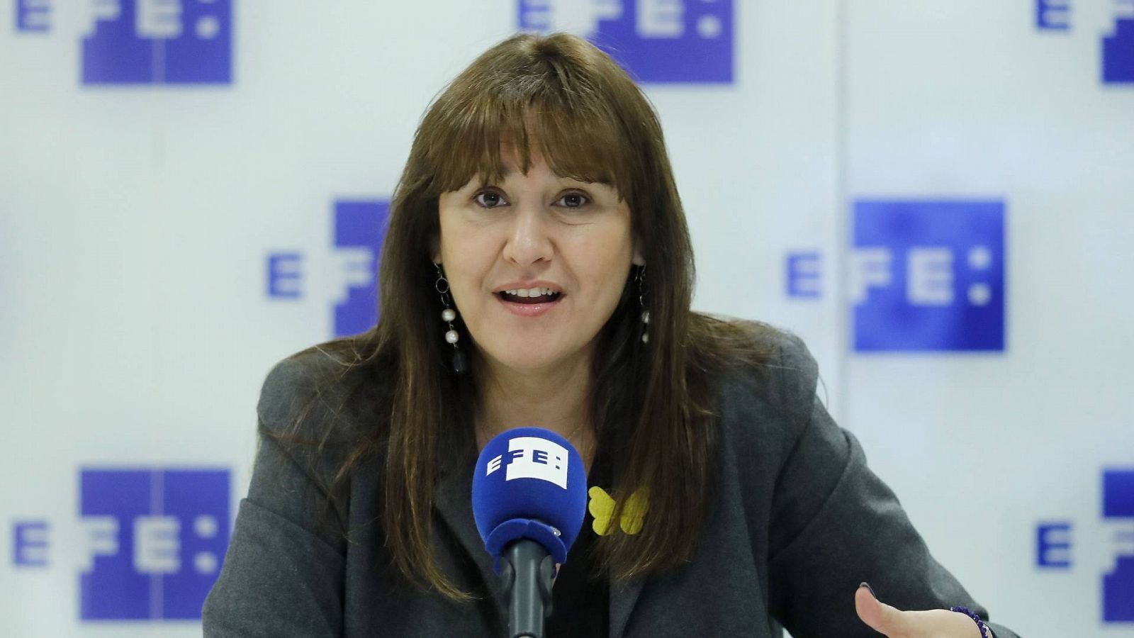 La cabeza de lista de JxCat en las elecciones catalanas del 14 de febrero, Laura Borràs