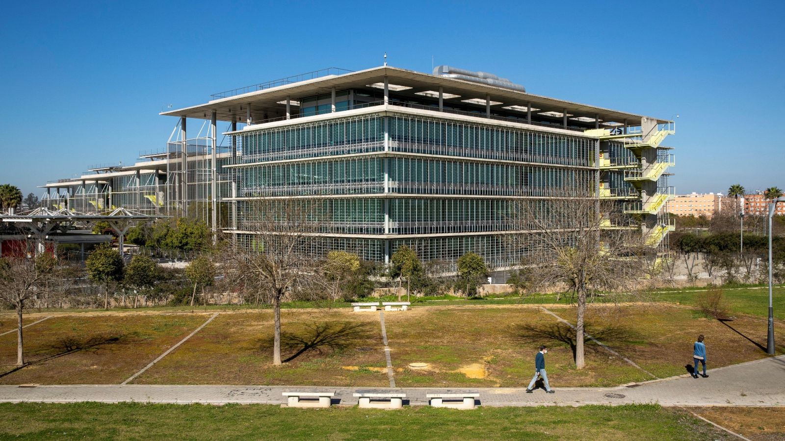 Sede central de Abengoa en la calle Energía Solar del Campus de Palmas Altas de Sevilla