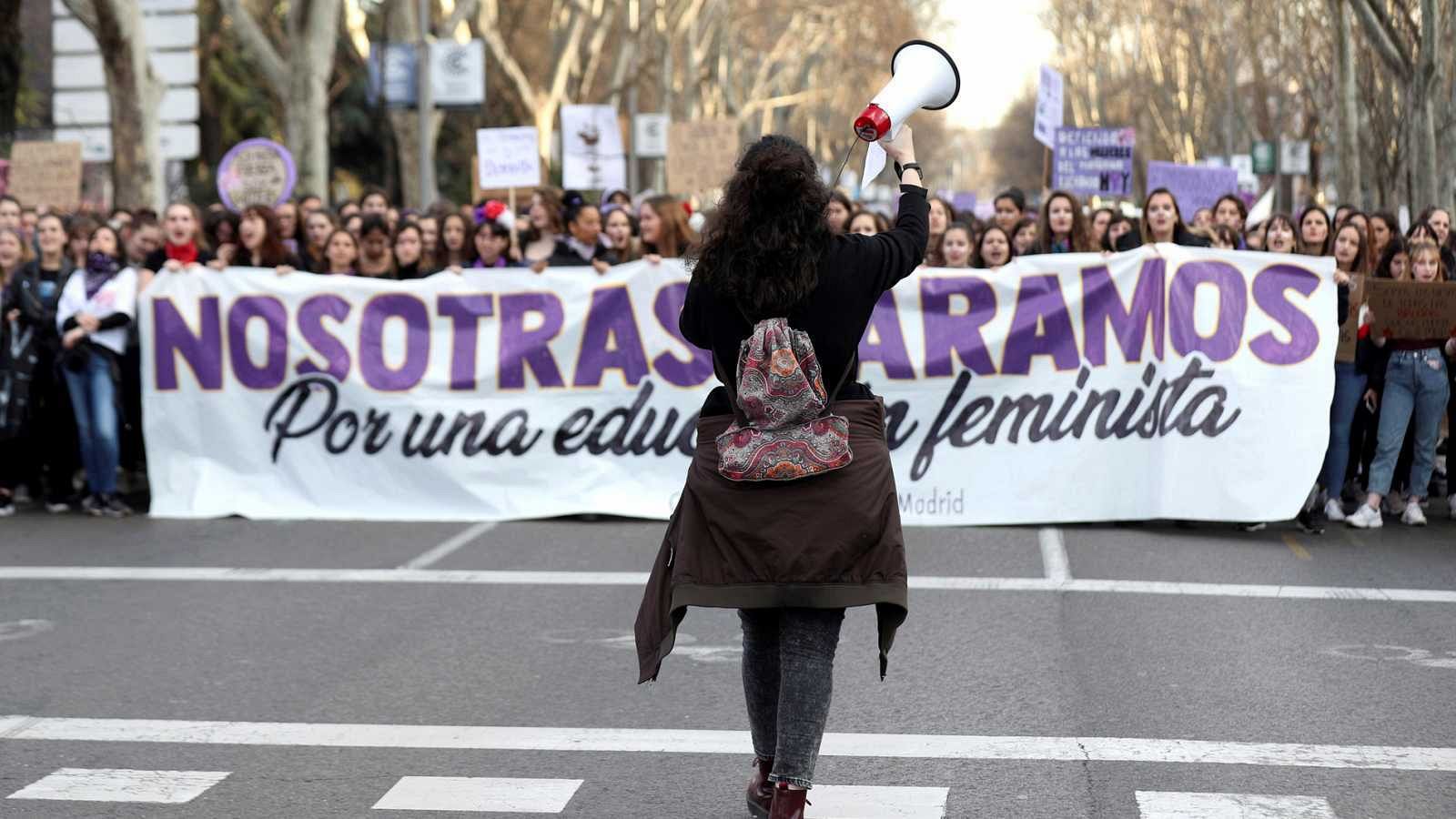 Imagen de archivo de una marcha feminista celebrada en Madrid.