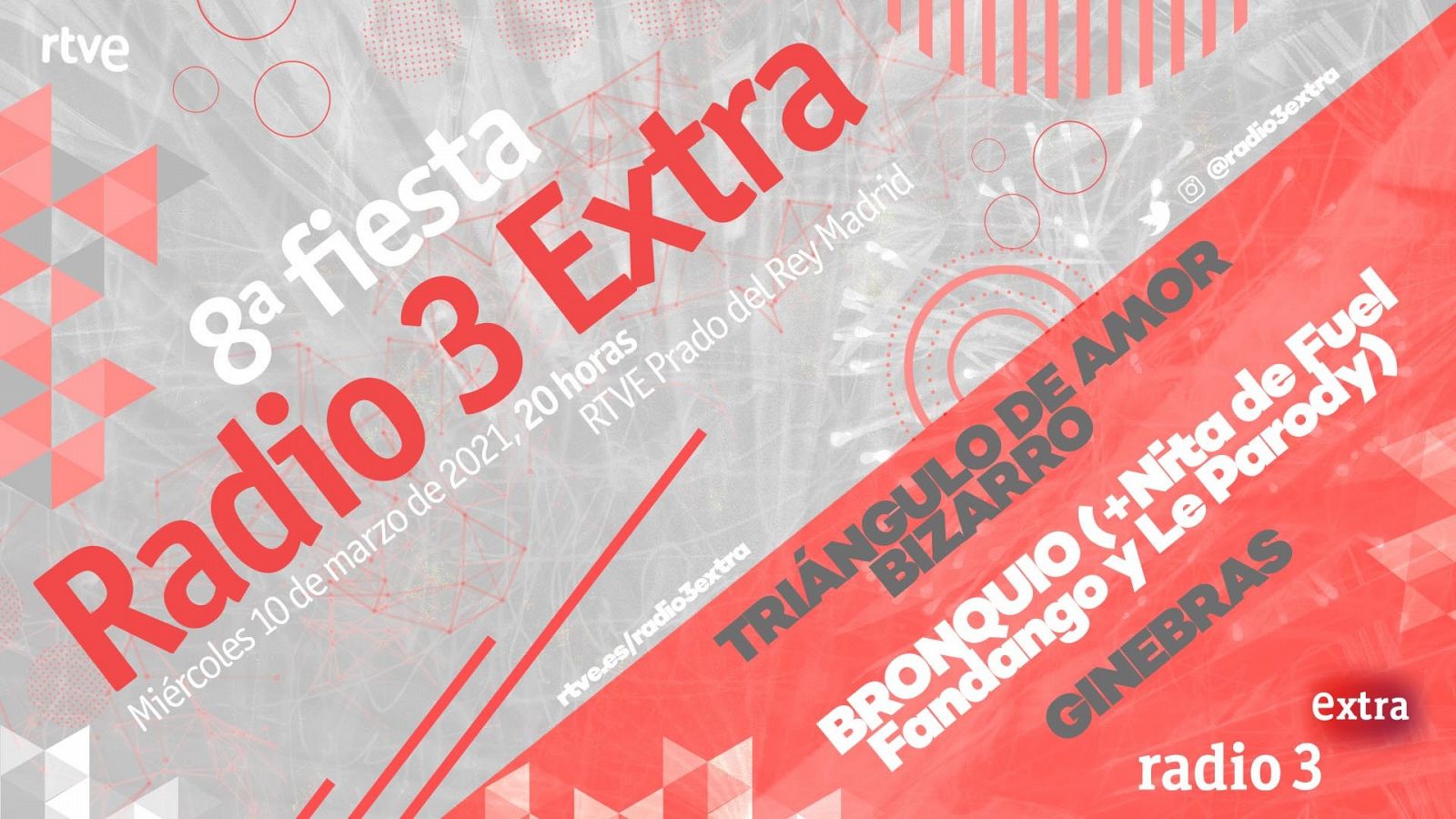 Cartel fiesta Radio 3 Extra