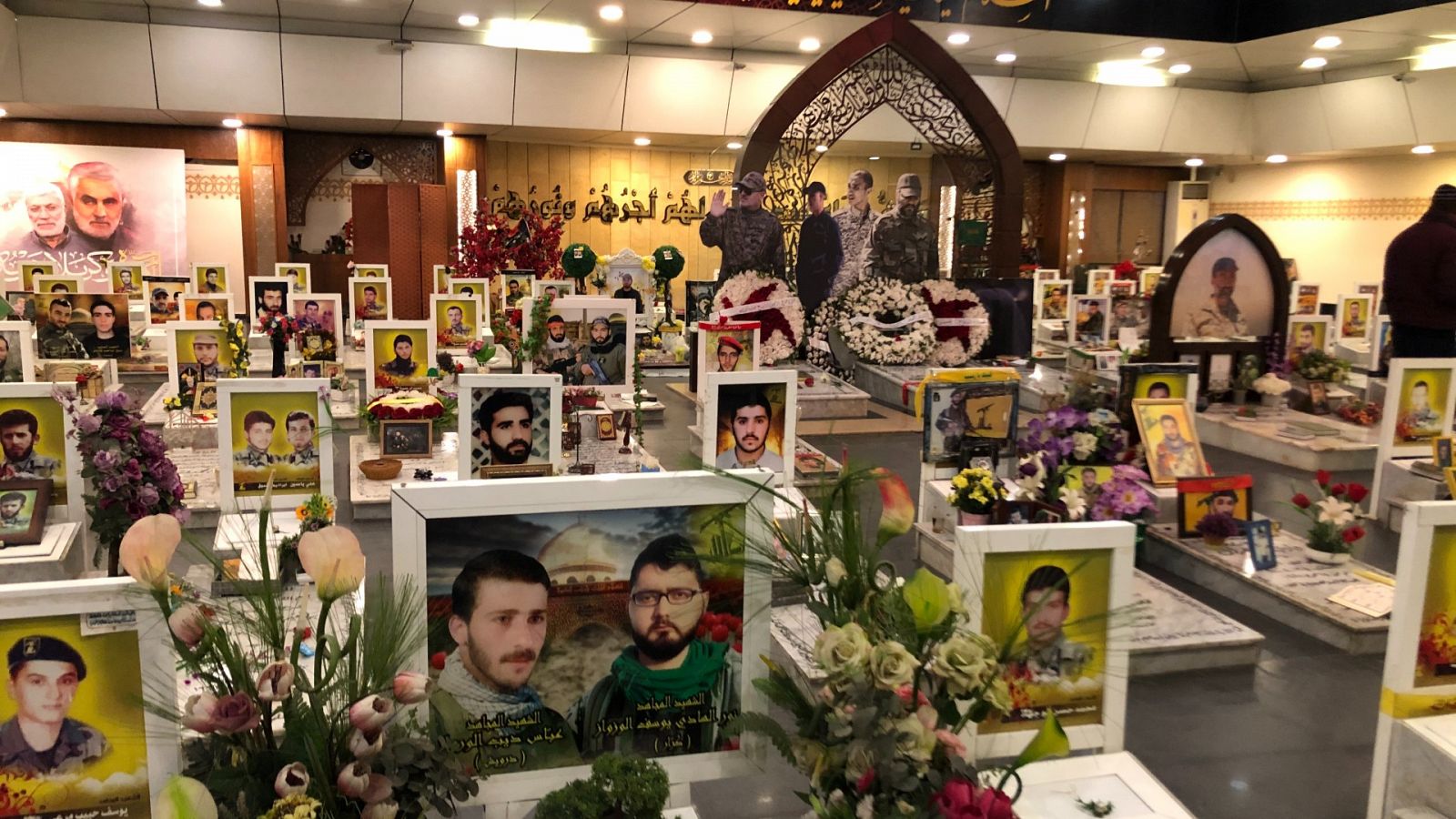 El 'Cementerio de los mártires' de Hizbulá, donde se entierran a milicianos caídos en Siria