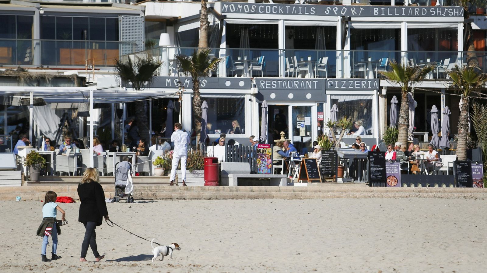 Un restaurante de playa en Mallorca