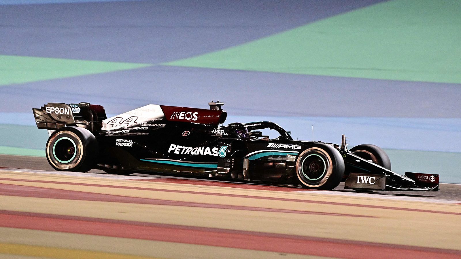 Lewis Hamilton, en el GP de Baréin.