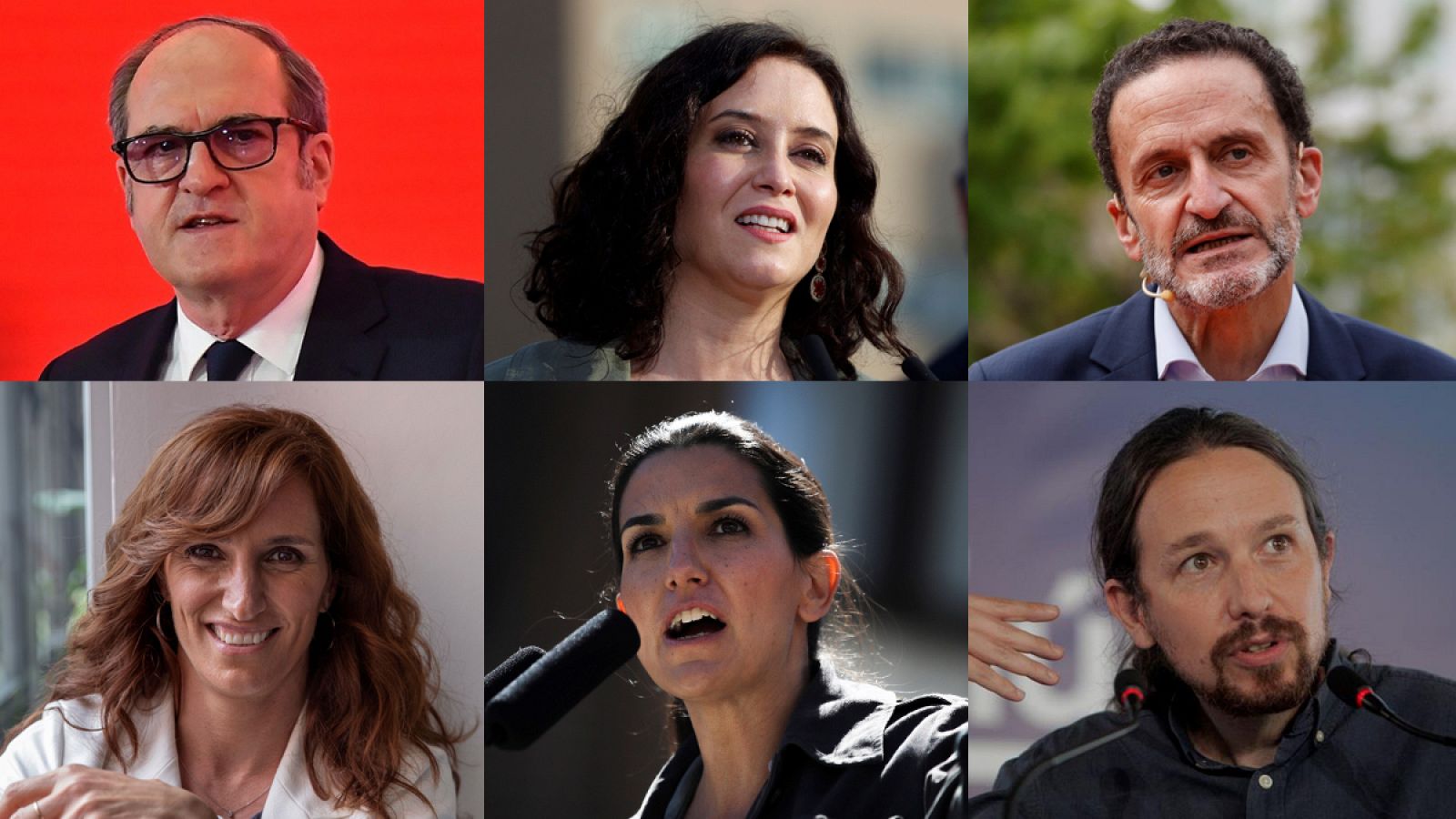 Los candidatos a las elecciones del 4M en Madrid