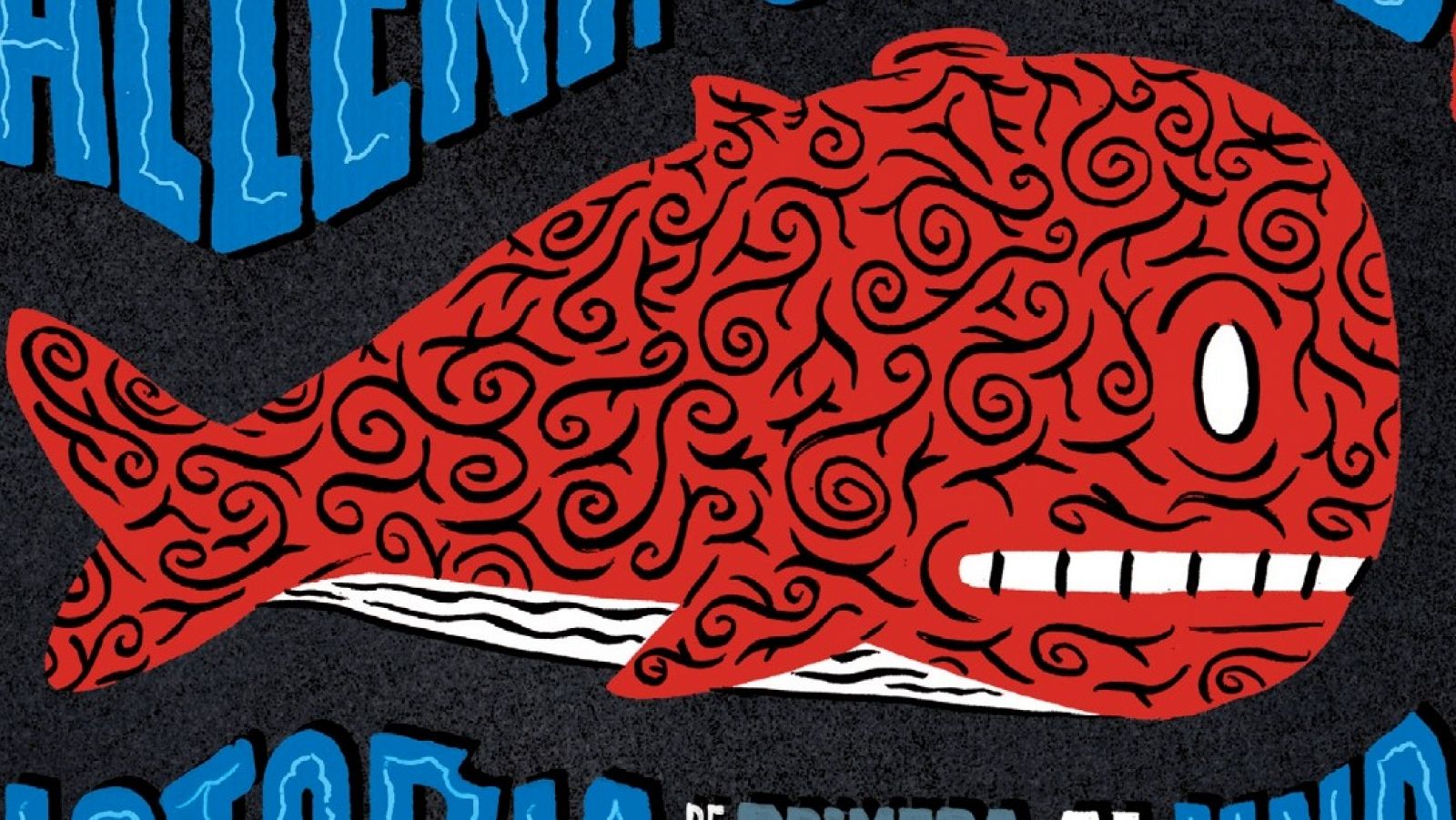 Detalle de la portada de 'La ballena tatuada'