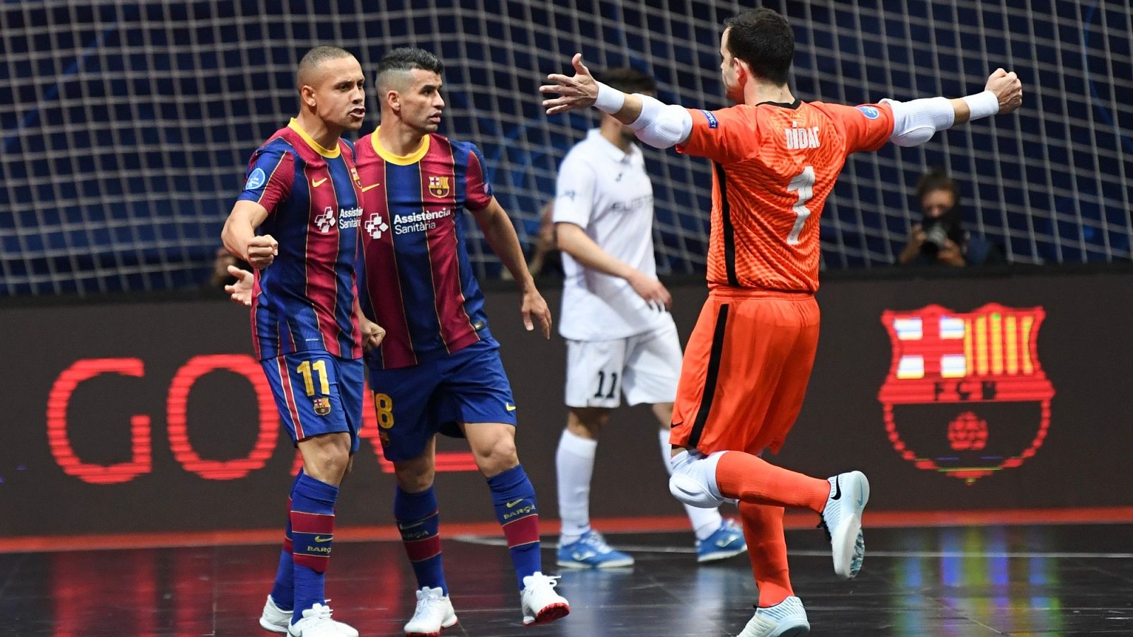 El FC Barcelona de fúbol sala se clasifica para la final de la Liga de Campeones