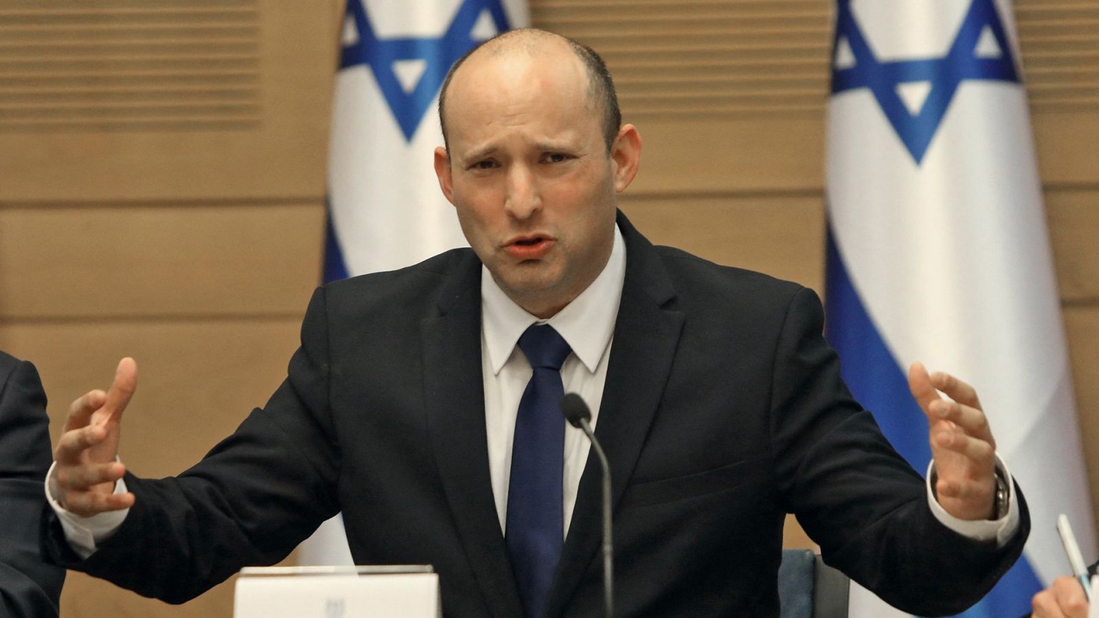 Naftali Bennett durante su proclamación como primer ministro de Israel
