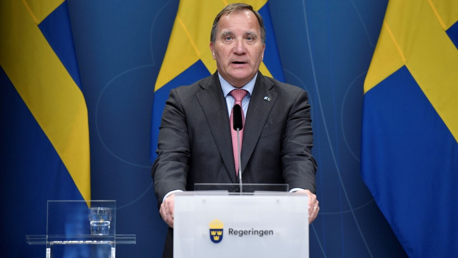 El primer ministro sueco, Stefan Löfven, presenta su dimisión. TT News Agency/Stina Stjernkvist via REUTERS 