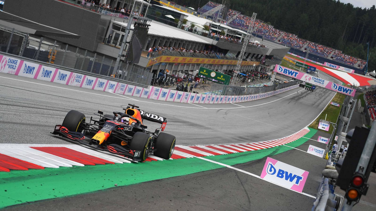 Verstappen, durante el GP de Austria