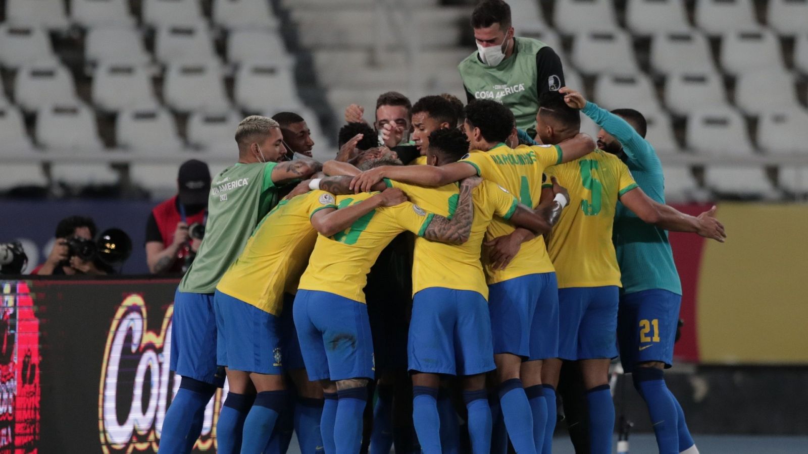 Brasil celebra el pase a la final de la Copa América