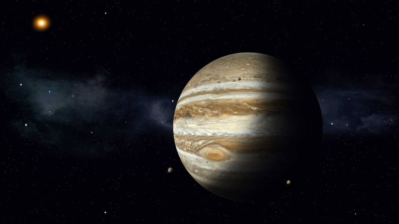 Imagen de Júpiter y sus satélites