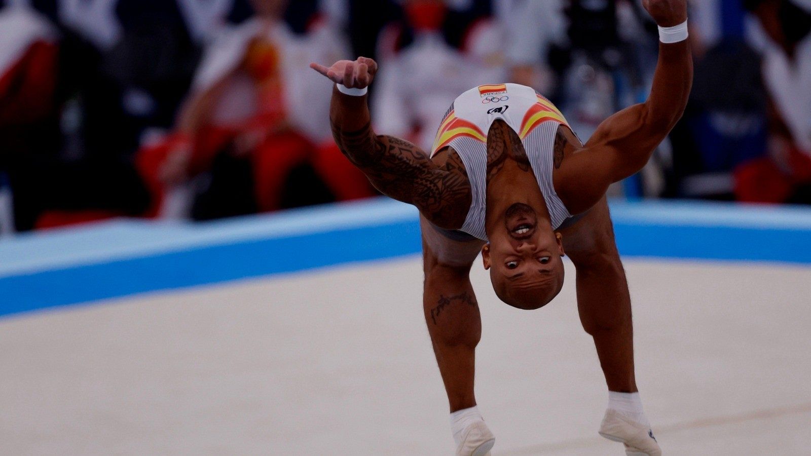 El gimnasta Ray Zapata durante los Juegos Olímpicos de Tokyo 2020