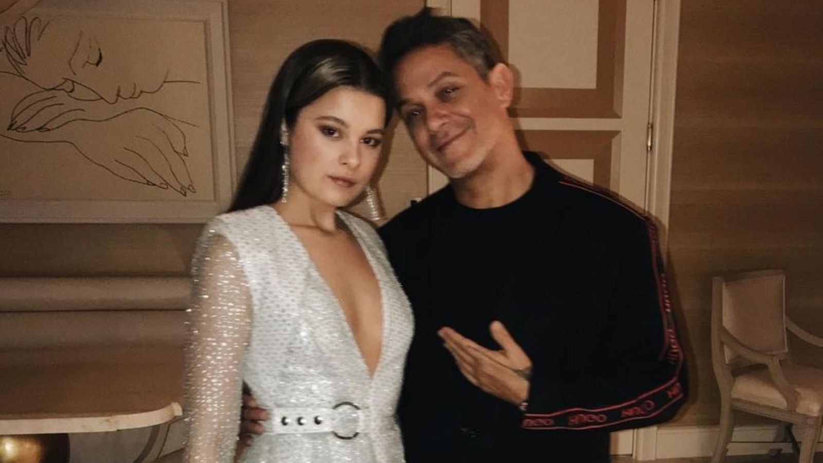 Alejandro Sanz y su hija Manuela