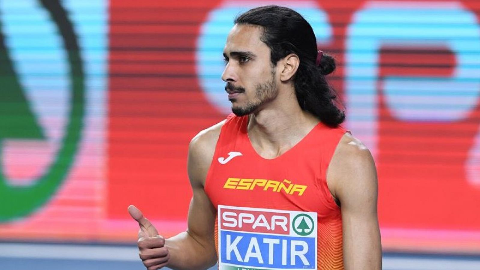 Imagen del atleta español Mohamed Katir durante el pasado Cameponato de Europa en pista cubierta en Polonia.