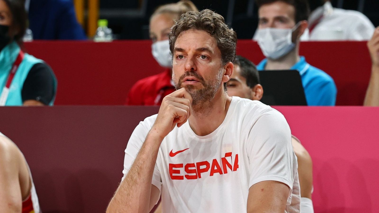 Pau Gasol durante el partido de España ante Estados Unidos en Tokyo 2020