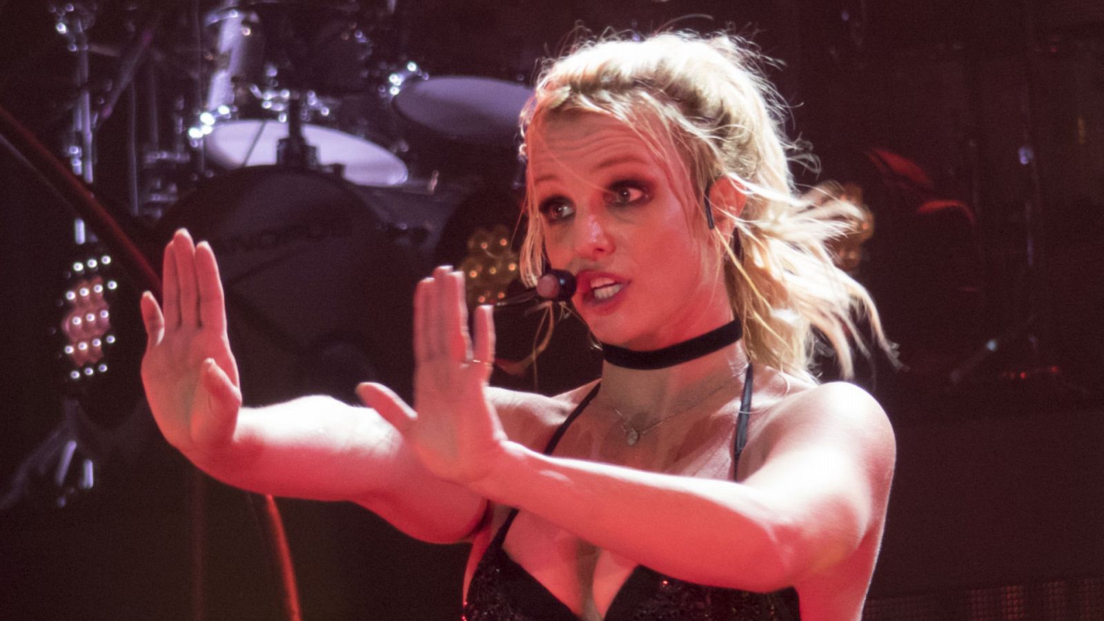 La cantante Britney Spears durante un concierto
