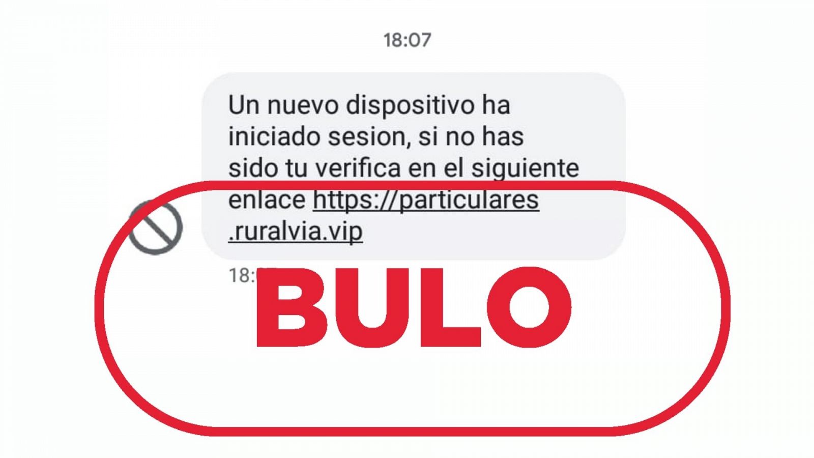 Estafa: Mensaje SMS que pide que verifiques si has iniciado sesión con sello Bulo.