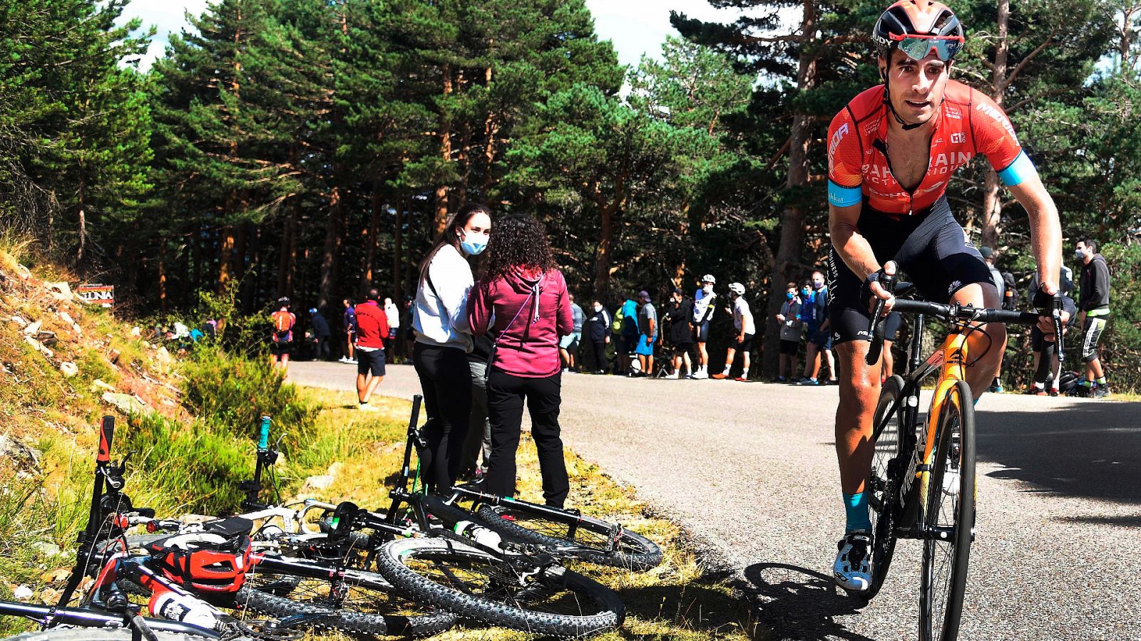 Mikel Landa, durante la Vuelta a Burgos 2021