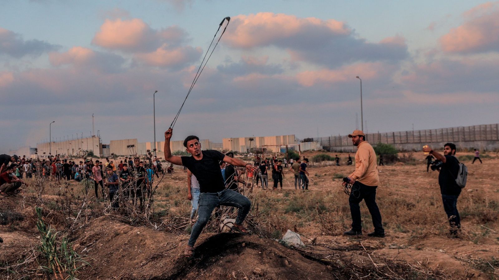 Protestas palestinas en la frontera entre la Franja de Gaza e Israel