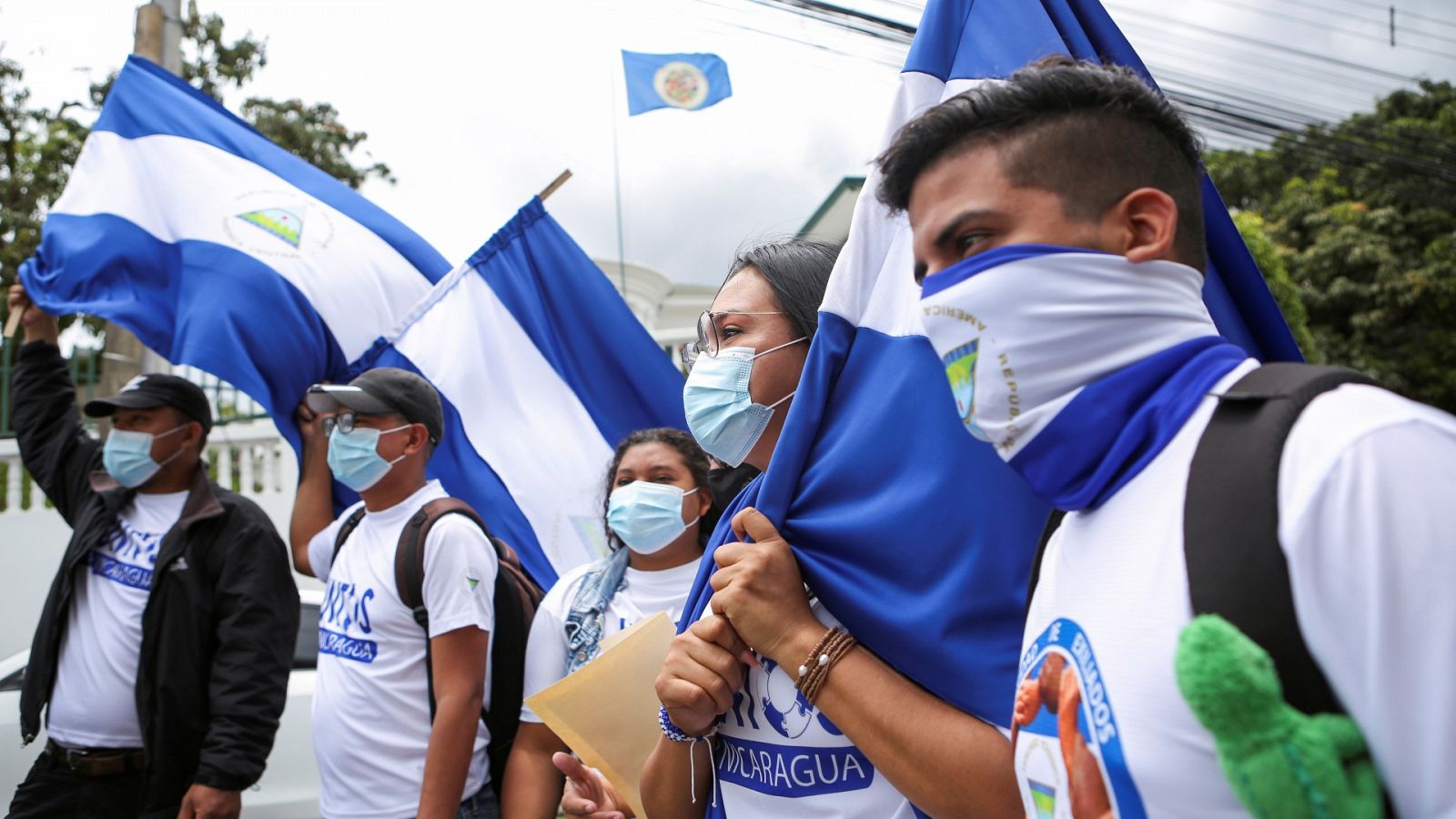 Nicaragüenses exiliados en Costa Rica piden la liberación de los presos políticos