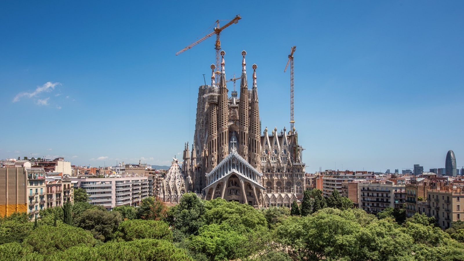 La fachada de la Sagrada Familia