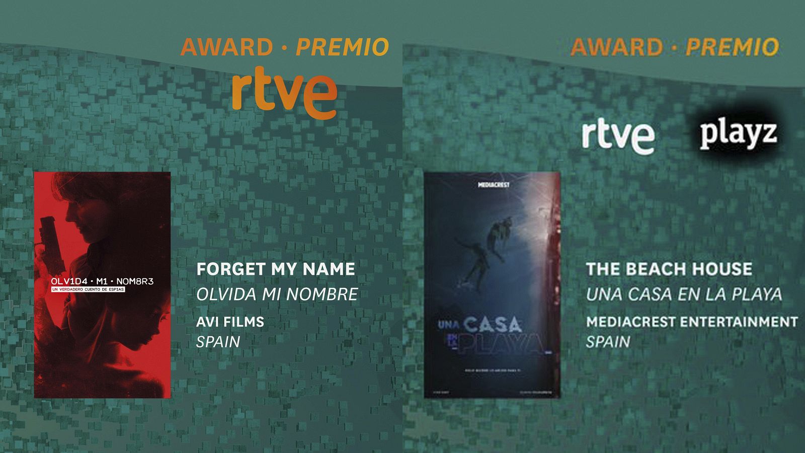 'Olvida mi nombre' y 'Una casa en la playa', premiadas por RTVE en Conecta Fiction 5