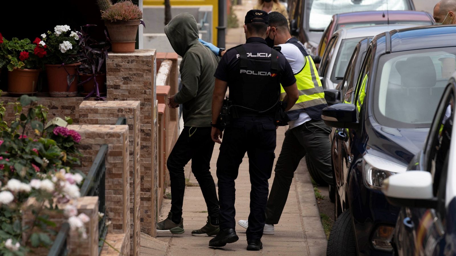 Imagen de la detención el pasado mes de junio de un hombre como presunto autor de un asesinato