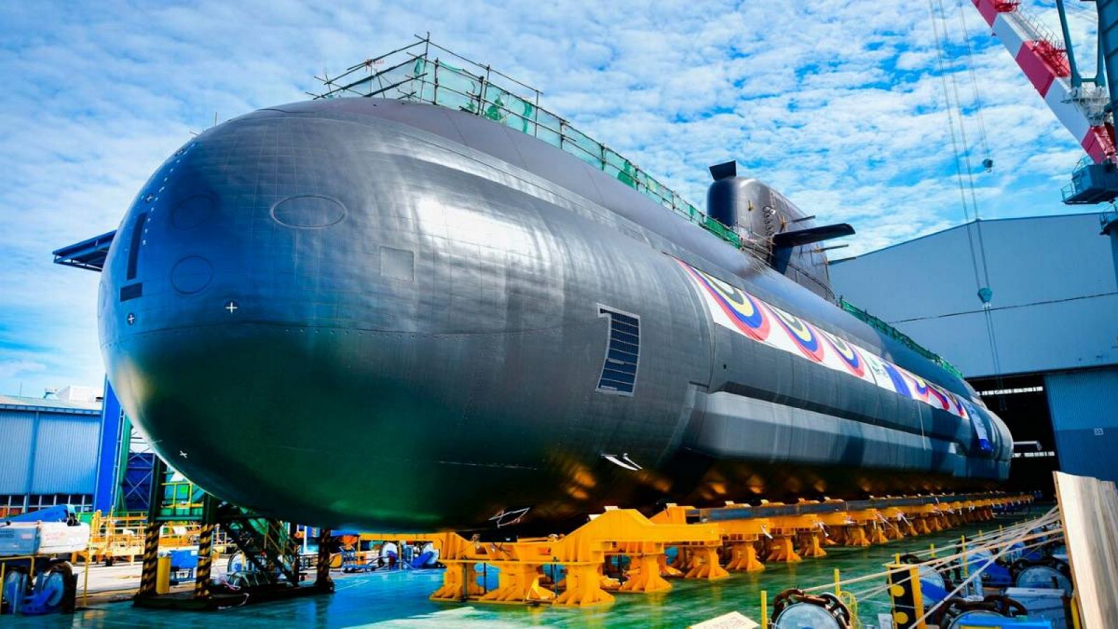 Submarino norcoreano capaz de disparar misiles balísticos. 