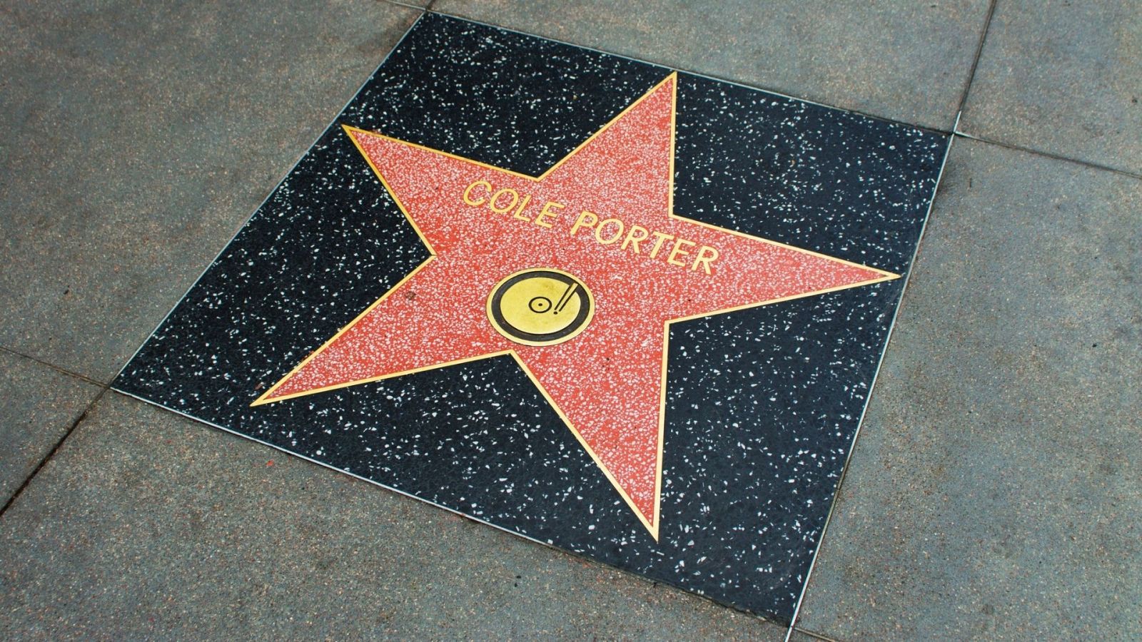 La estrella de Cole Porter en el Paseo de la fama de Hollywood